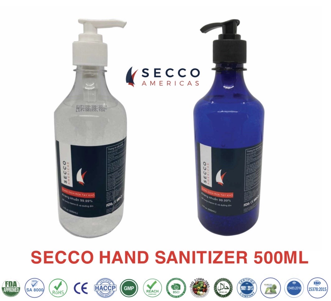Nước rửa tay diệt khuẩn Secco